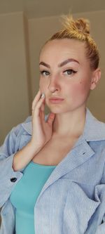 Portrait of beautiful young woman