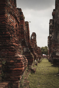 Old ruin building against sky