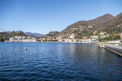 Lake front of laveno