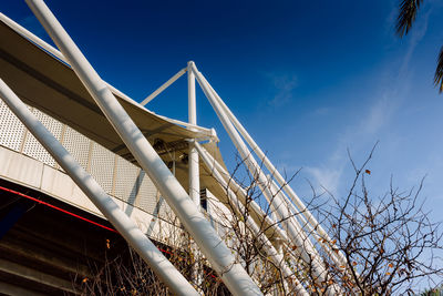 Low angle view of bridge against sky