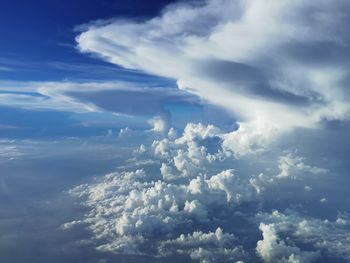 Low angle view of clouds in sky