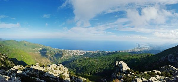 Scenic view of landscape against clear sky