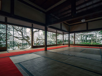 Empty corridor of building
