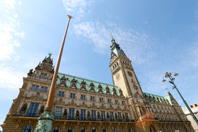 Low angle view of building against sky