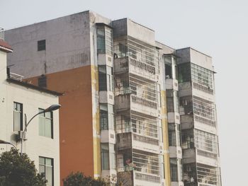 Low angle view of buildings against sky