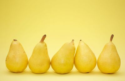 Close-up of fruits against white background