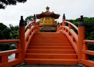 View of staircase of building