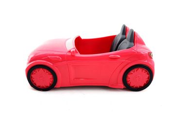 Close-up of toy car against white background