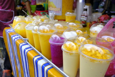 Close-up of drink on table