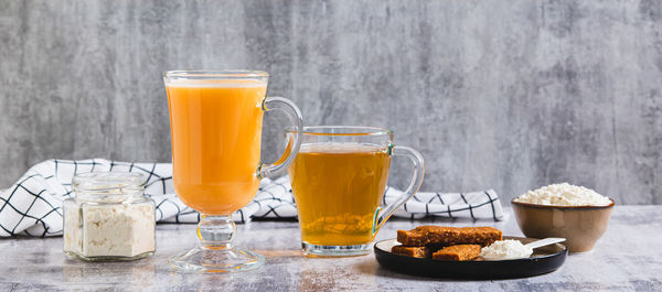 Close-up of drink on table