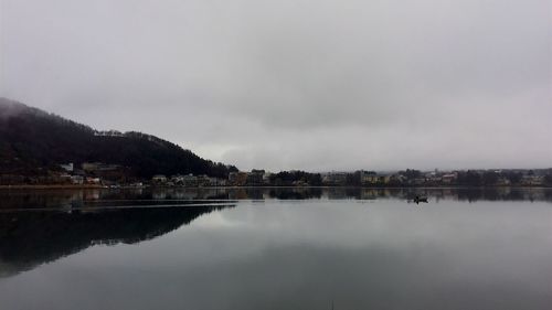 Reflection of built structures in water