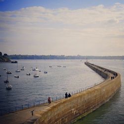 Pier in sea