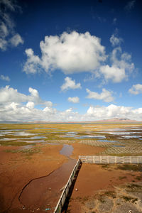 Scenic view of landscape against sky