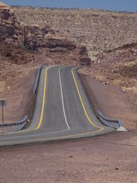 Road passing through landscape