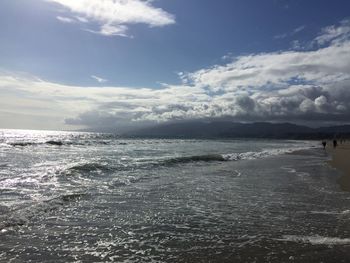 Scenic view of sea against sky