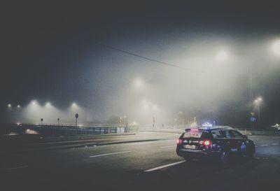 Road at night