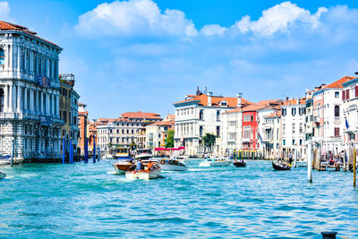 Boats in canal