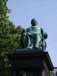 Low angle view of statue