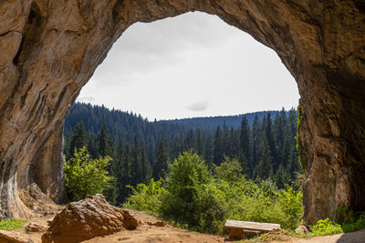 Scenic view of rocky mountains against sky