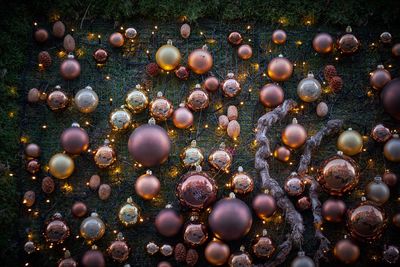 Full frame shot of baubles