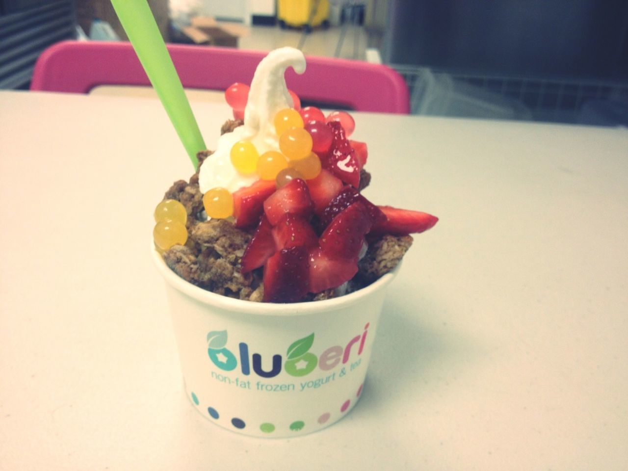 Eating froyo