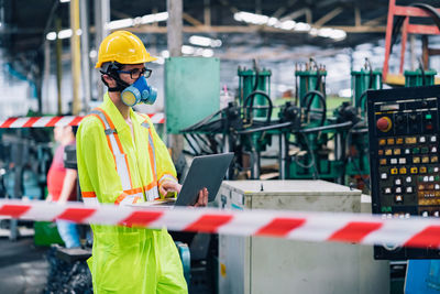 Man working at construction site