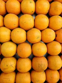 Full frame shot of oranges