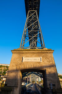 Low angle view of communications tower