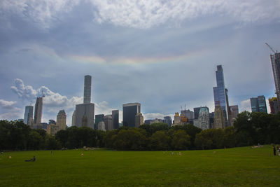 City skyline against sky