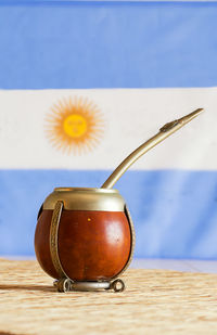 Close-up of drink on table