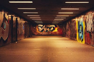 Graffiti on tunnel