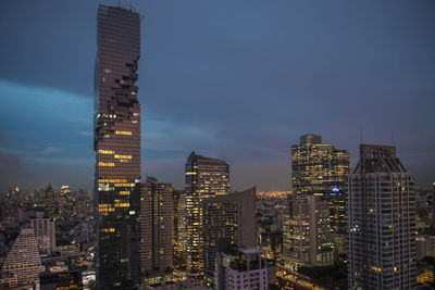 The skyscraper mahanakhon in bangkok's financial district