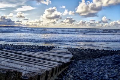 Scenic view of sea against sky