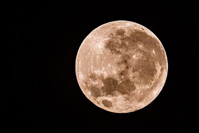 Close-up of moon against black sky