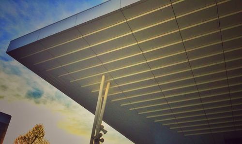 Low angle view of built structure against sky