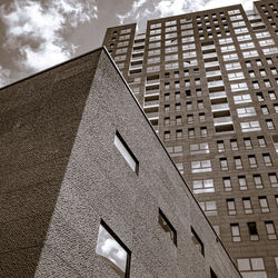 Low angle view of building against sky