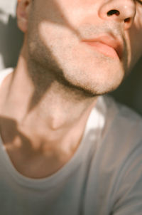 Close-up portrait of young man