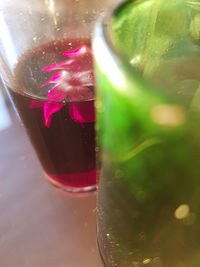 Close-up of drink in glass