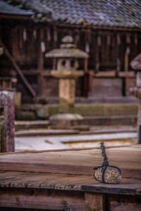 Cross on roof of building