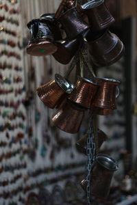 Close-up of dzezva, traditional coffee pot from bosnia