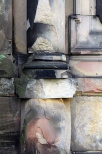 Close-up of weathered wall