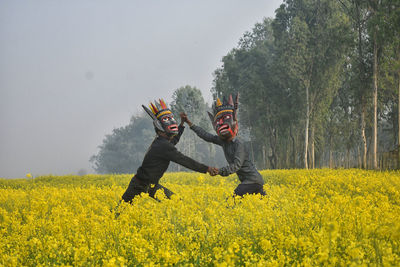 Mask dance in north bengakl