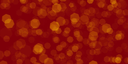 Defocused image of illuminated lights