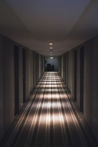 Empty corridor of building