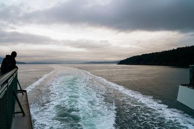 Panoramic view of sea against sky