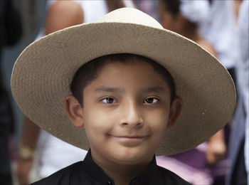 Portrait of boy smiling