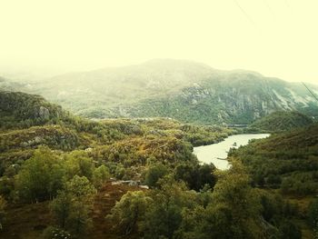 Scenic view of mountains