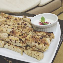 Close-up of food in plate