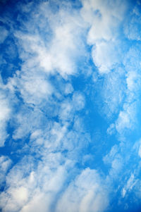 Low angle view of clouds in sky