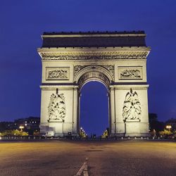 Arc de triomphe paris nuit 